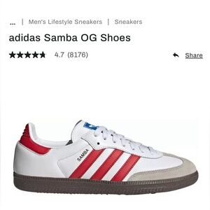 Adidas Samba Shoe M7/W8